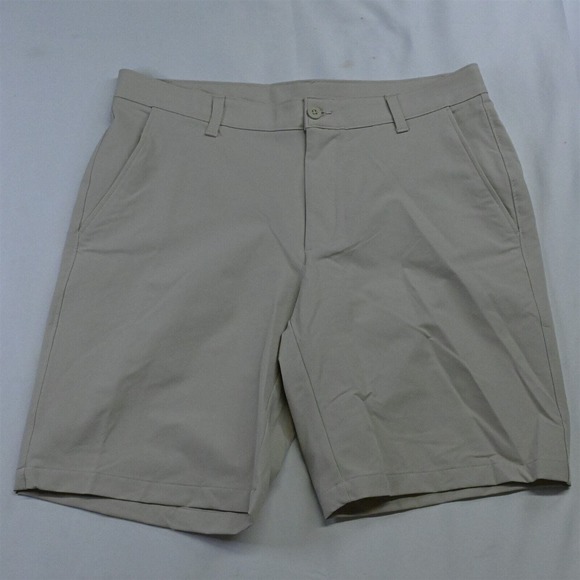 Under armour 36 x 10" Khaki 1350071 UA Tech‎ Heat Gear Golf Shorts - Picture 1 of 5